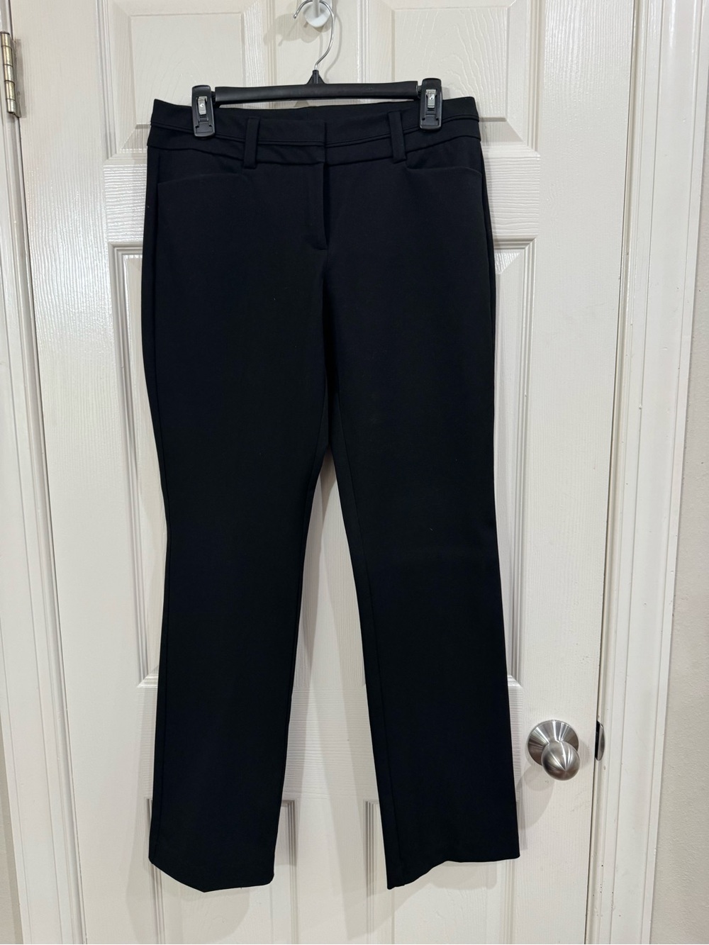 Classic Black Tailored Women's Dress Pants - Picture 4 of 7